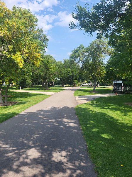 photo of camping pads at Hall County Park